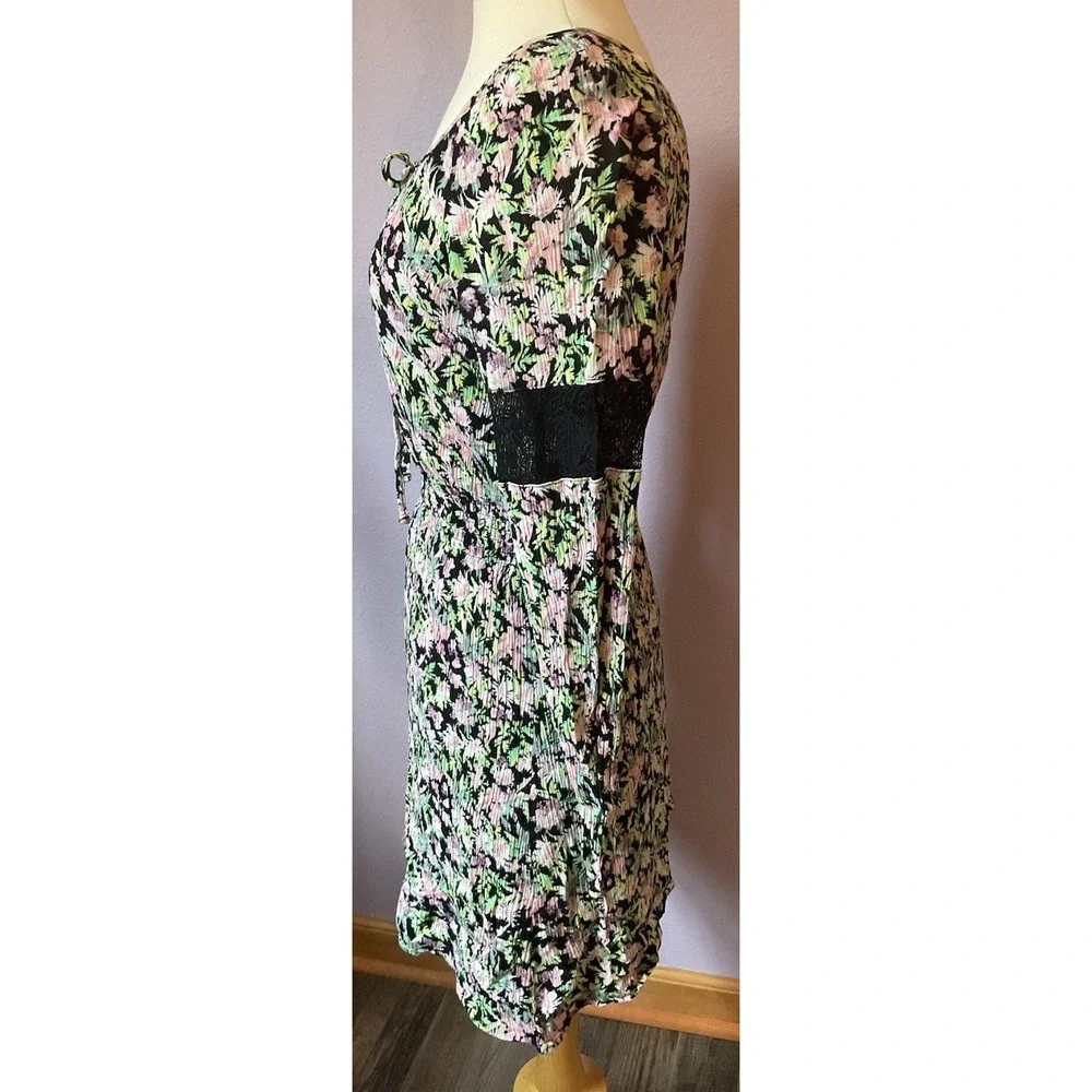 Princess Vera Wang‎ Floral Lace Long Sleeve Dress Size Medium Romantic